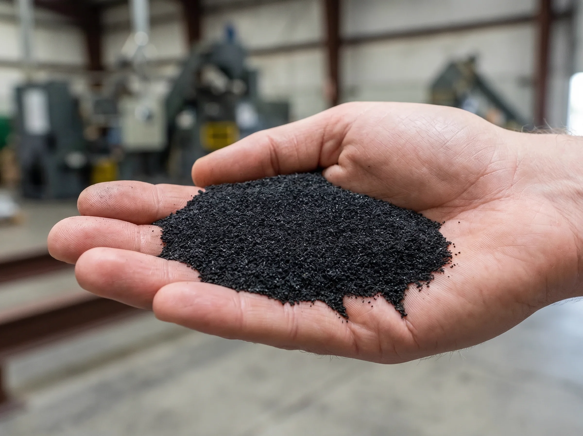 Pó de borracha reciclada — WTO Ambiental